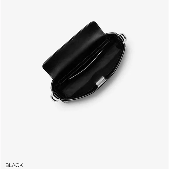 Michael Kors Bryant Small Metallic Signature Logo Convertible Pochette - Picture 6 of 7